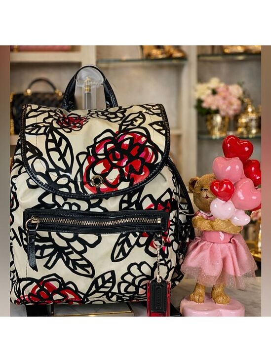 coach daisy floral graffiti backpack Purse: F16582 Messenger Bag Coach Daisy Signature Backpack for